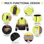 High Visibility Waterproof Rain Jacket for Safety