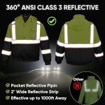 High Visibility Waterproof Rain Jacket for Safety