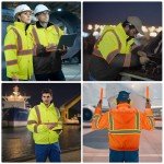 High Visibility Waterproof Rain Jacket for Safety