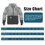 Men's High Visibility Reflective Hoodie with Detachable Hood