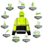 High Visibility Waterproof Safety Jacket - Class 3