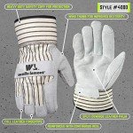 Wells Lamont Small Leather Work Gloves with Cuff