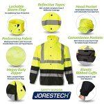 High Visibility Waterproof Rain Jacket - Class 3