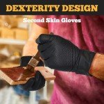 TitanFlex Heavy Duty Black Nitrile Gloves - 100 Pack