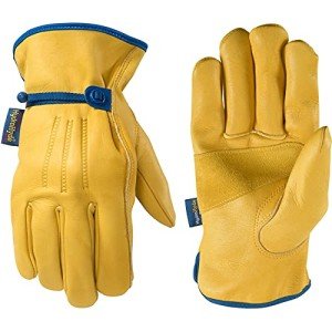 Men's Water-Resistant Leather Work Gloves - Extra Large