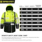 Reflective Waterproof Safety Jacket with Removable Hood