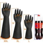 Chemical Resistant Gloves for Outdoor Cleaning, 3 Pairs