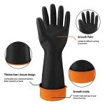 Chemical Resistant Gloves for Outdoor Cleaning, 3 Pairs