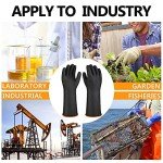 Chemical Resistant Gloves for Outdoor Cleaning, 3 Pairs