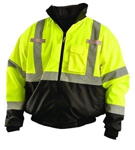 Classic Yellow Bomber Jacket, Class 3 Safety Gear