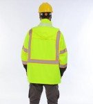 Hi-Vis Waterproof Rain Jacket for Men and Women