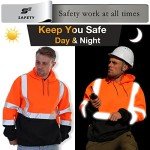 Men's Class 3 High Visibility Hoodie Sweatshirt