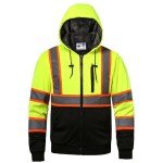 Men's High Visibility Fleece Hoodie - Class 3