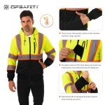 Men's High Visibility Fleece Hoodie - Class 3