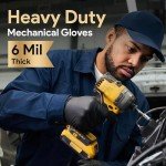 Heavy-Duty Black Nitrile Gloves - 50 Count