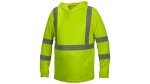 HI VIS Lime Long Sleeve Pullover Hoodie - Large