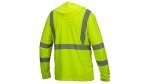 HI VIS Lime Long Sleeve Pullover Hoodie - Large