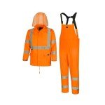 Hi-Vis Waterproof Rain Gear Jacket & Bib Pants