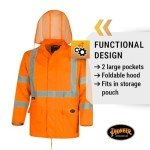 Hi-Vis Waterproof Rain Gear Jacket & Bib Pants