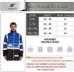 Hi-Vis Waterproof Rain Jacket with Removable Hood