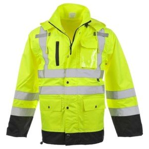 High Visibility Class 3 Waterproof Rain Jacket