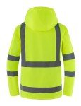 Ubon Men's Waterproof Reflective Rain Jacket, Yellow