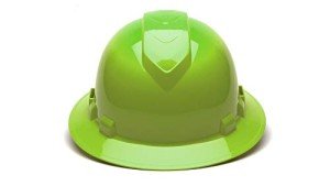 Hi-Vis Lime Full Brim Vented Safety Hat