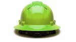 Hi-Vis Lime Full Brim Vented Safety Hat