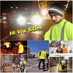 Hi-Vis Reflective Safety Beanie Hat - Custom Logo