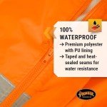 High Visibility Waterproof Rain Jacket and Bib Pants