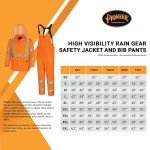 High Visibility Waterproof Rain Jacket and Bib Pants