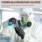 Heavy Duty Chemical Resistant Rubber Gloves - Large