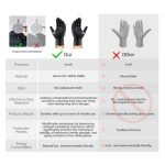 Heavy Duty Nitrile Disposable Gloves - Black, Large