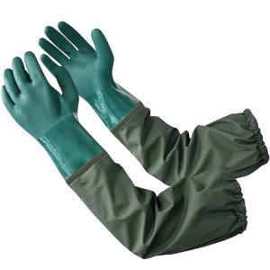 Long Rubber Gloves - 25" Waterproof, Heavy Duty