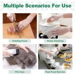 Clear Disposable Vinyl Gloves for Food Safety, 100 pcs
