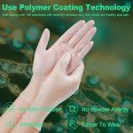 Clear Disposable Vinyl Gloves for Food Safety, 100 pcs