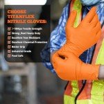 TitanFlex Heavy Duty Disposable Nitrile Work Gloves