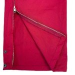 High Visibility Red Coveralls with Leg Zipper