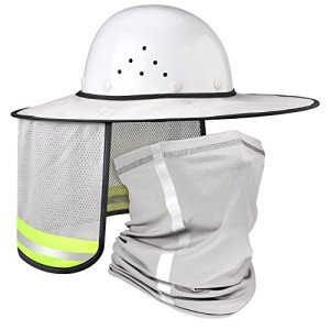 High Visibility Sun Protection Neck Gaiter for Hard Hats