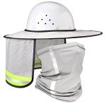 High Visibility Sun Protection Neck Gaiter for Hard Hats