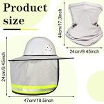 High Visibility Sun Protection Neck Gaiter for Hard Hats