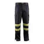 High Visibility Flex Fit Safety Work Pants - Navy