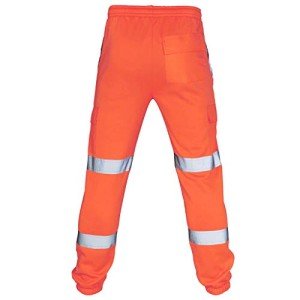 Men's High-Visibility Reflective Safety Joggers