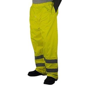 High-Visibility Rain Pants for Outdoor Safety, Medium