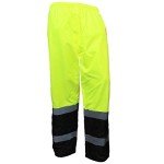 Hi-Viz Waterproof Insulated Rain Pants - Lime XL