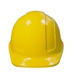 Yellow Hard Hat with Adjustable Ratchet Suspension