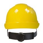 Yellow Hard Hat with Adjustable Ratchet Suspension