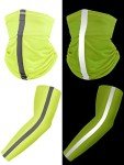 Reflective Neck Gaiter and Arm Sleeves Set