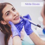 PEIPU Disposable Nitrile Gloves, Medium, 100-Count