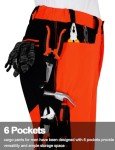 High Visibility Waterproof Reflective Work Pants - Orange